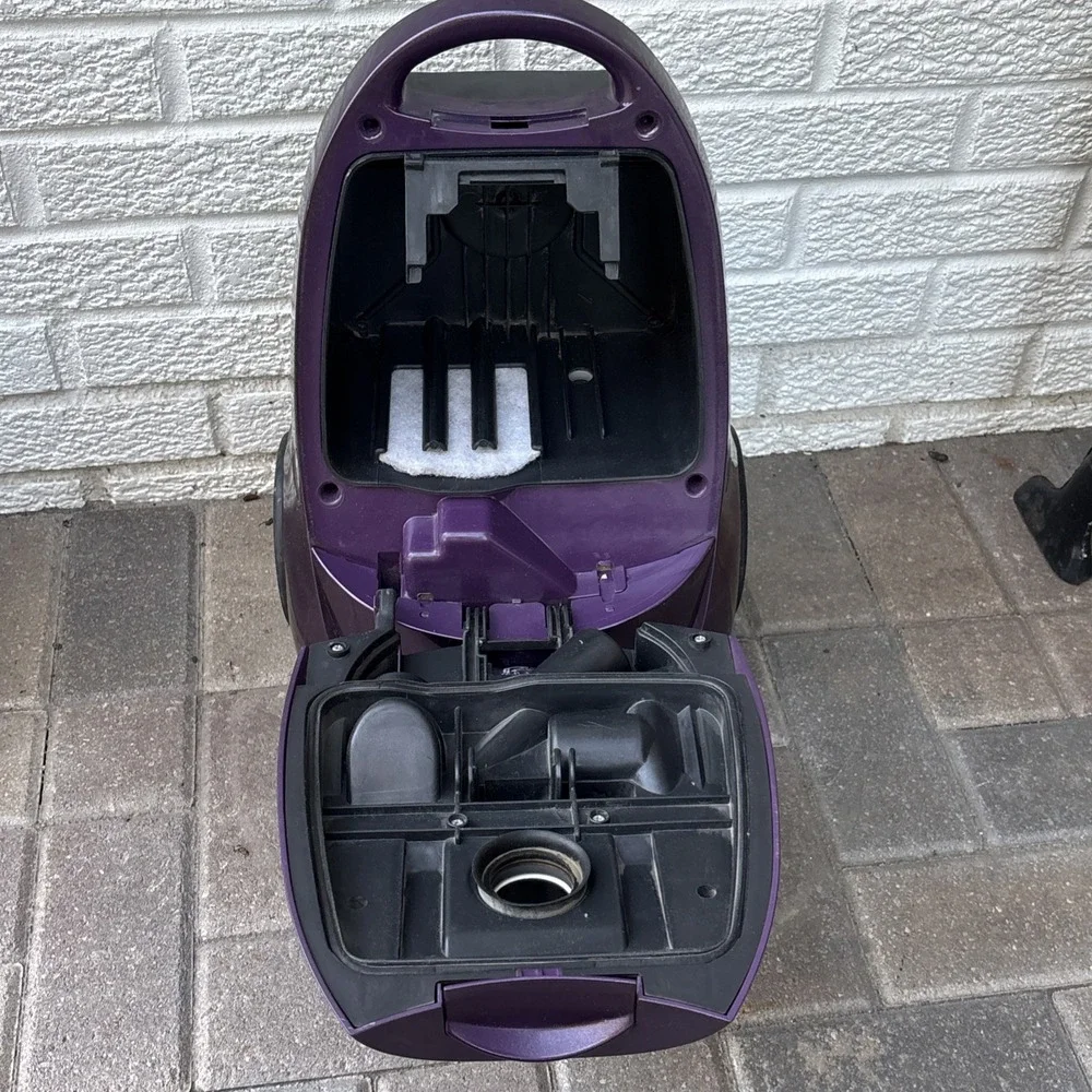 Ricarr 1500 M HEPA Purple Canister Vacuum Cleaner Only- No Attachments